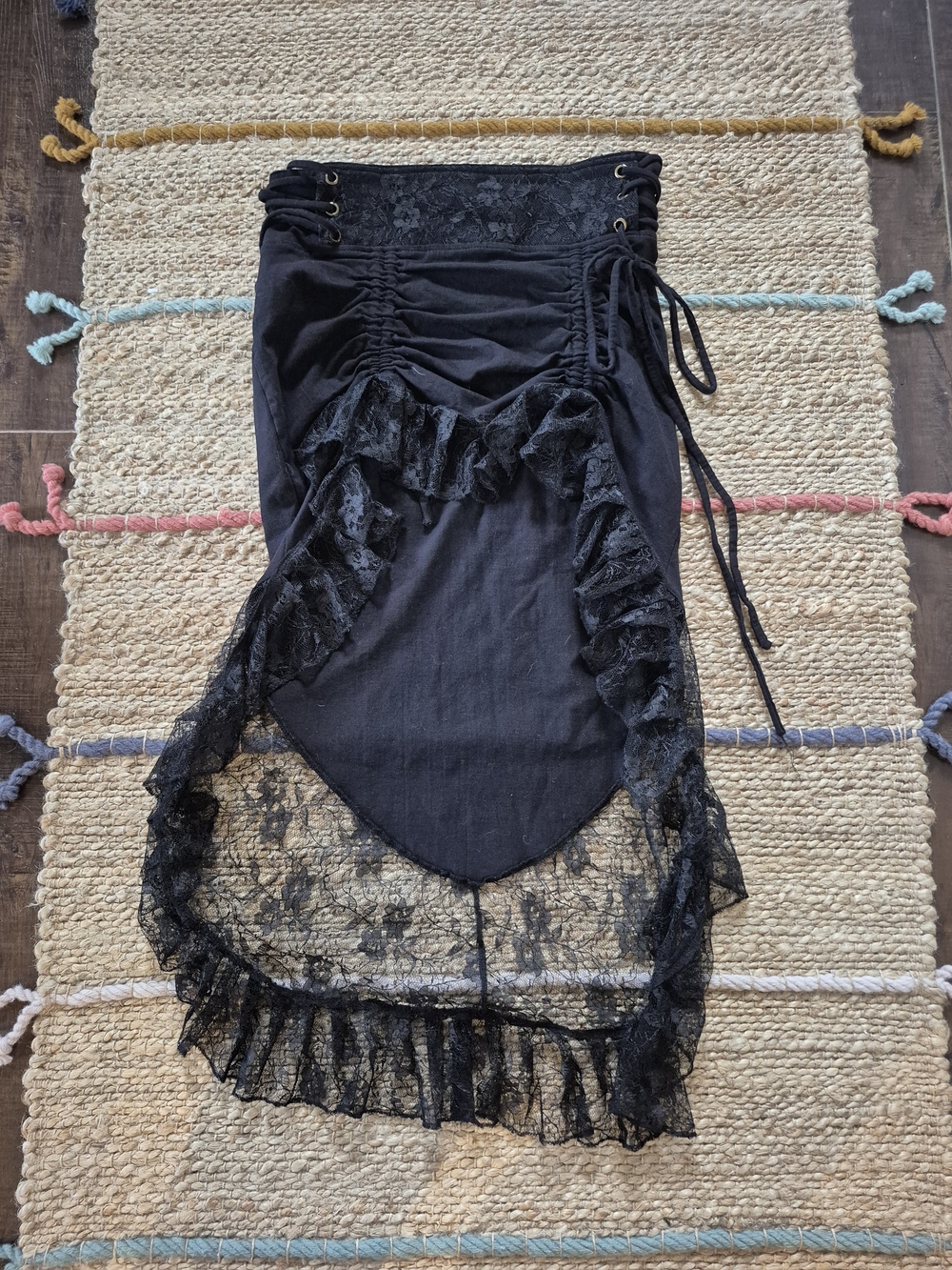 Whimsygoth Novi & Bill Lace-Ruffle Skirt